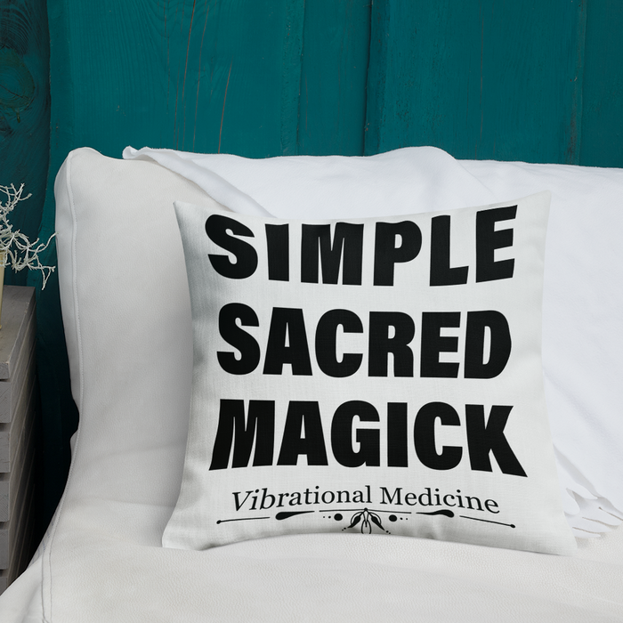 Simple Sacred Magick Premium Pillow 18"x18"