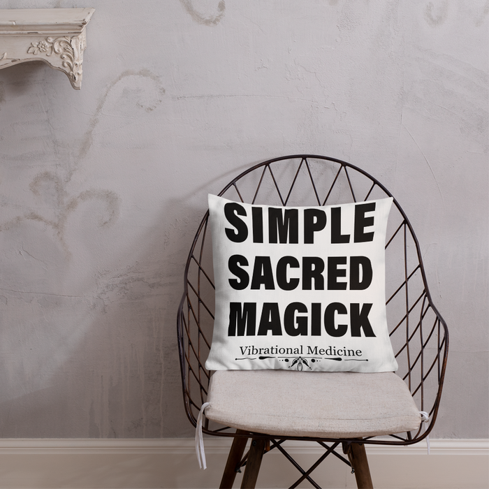 Simple Sacred Magick Premium Pillow 18"x18"