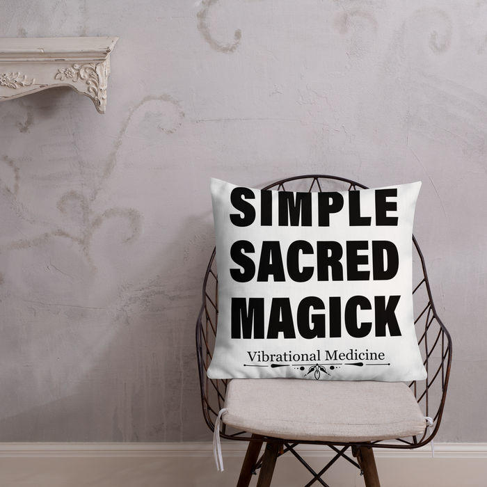 Simple Sacred Magick Premium Pillow 22″×22″