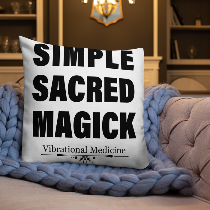 Simple Sacred Magick Premium Pillow 22″×22″