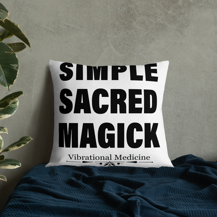 Simple Sacred Magick Premium Pillow 22″×22″