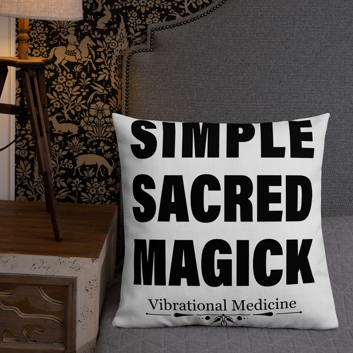 Simple Sacred Magick Premium Pillow 22″×22″