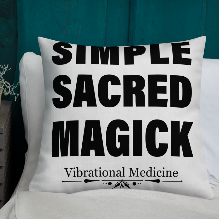 Simple Sacred Magick Premium Pillow 22″×22″