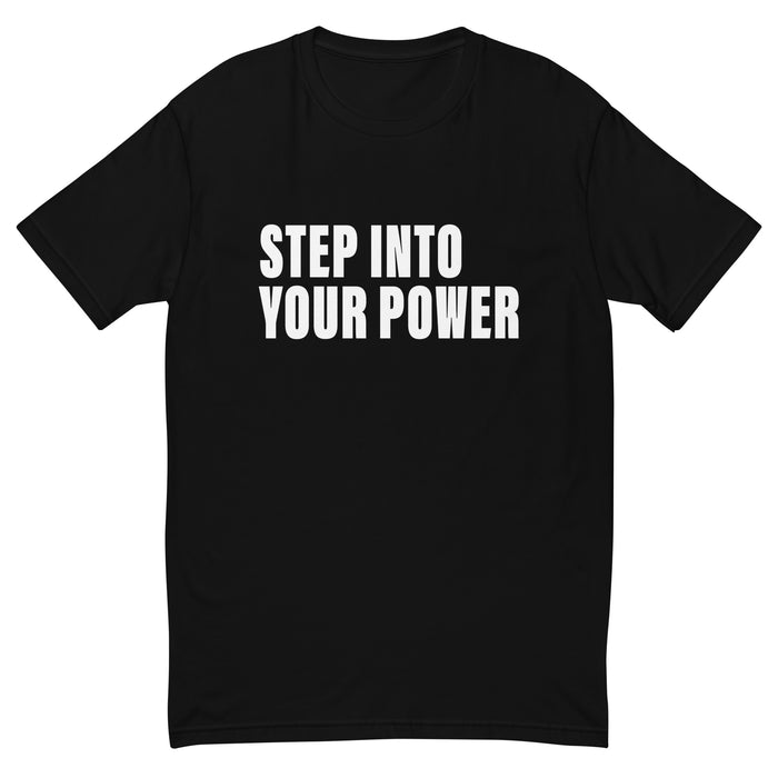 Step Into Your Power (Men-Black) Short Sleeve T-shirt