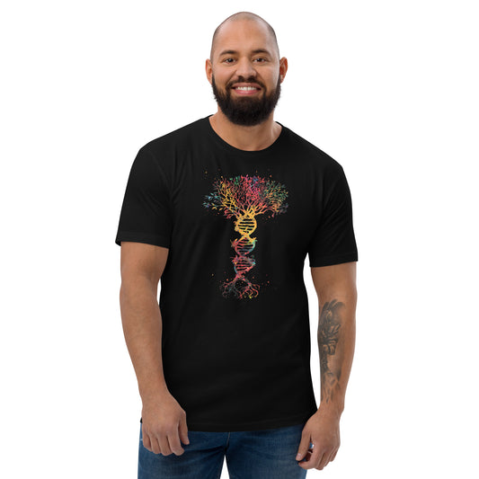 TreeNA Rainbow (Men-Black) Short Sleeve T-shirt