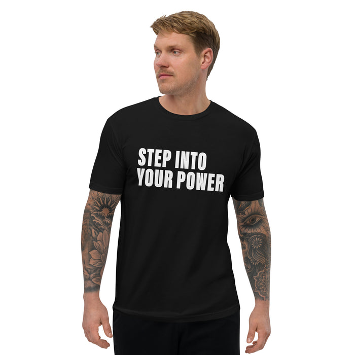 Step Into Your Power (Men-Black) Short Sleeve T-shirt