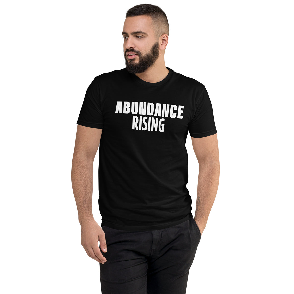 Abundance Rising (Men-Black) Short Sleeve T-shirt