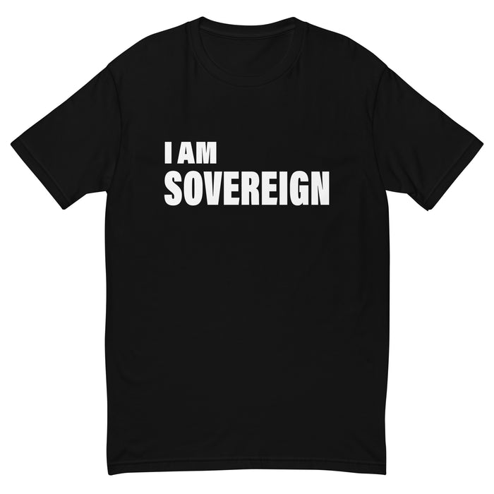 I Am Sovereign (Men-Black) Short Sleeve T-shirt