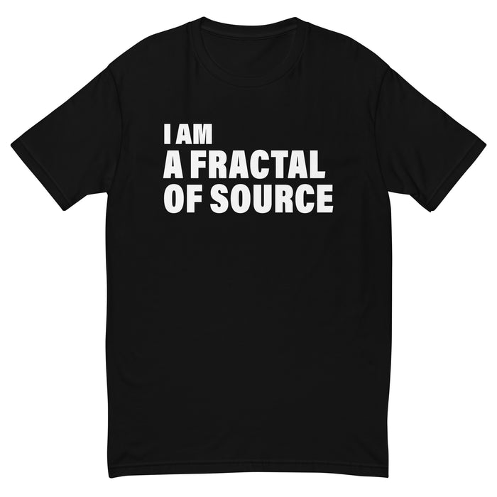 I Am A Fractal Of Source (Men-Black) Short Sleeve T-shirt