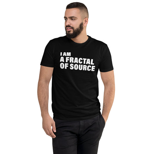 I Am A Fractal Of Source (Men-Black) Short Sleeve T-shirt