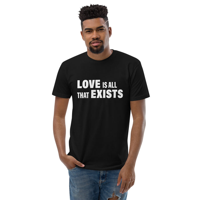 Love Is All That Exist (Men-Black) Short Sleeve T-shirt