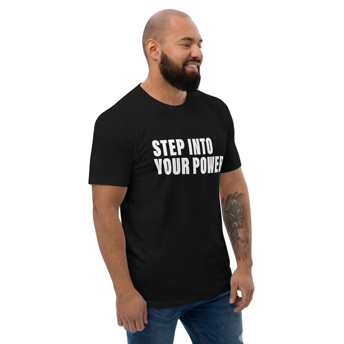 Step Into Your Power (Men-Black) Short Sleeve T-shirt