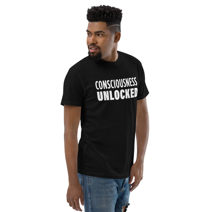 Consciousness Unlocked (Men-Black) Short Sleeve T-shirt