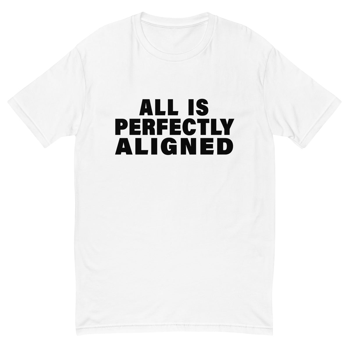 All Is Perfectly Aligned (Men-White) Short Sleeve T-shirt