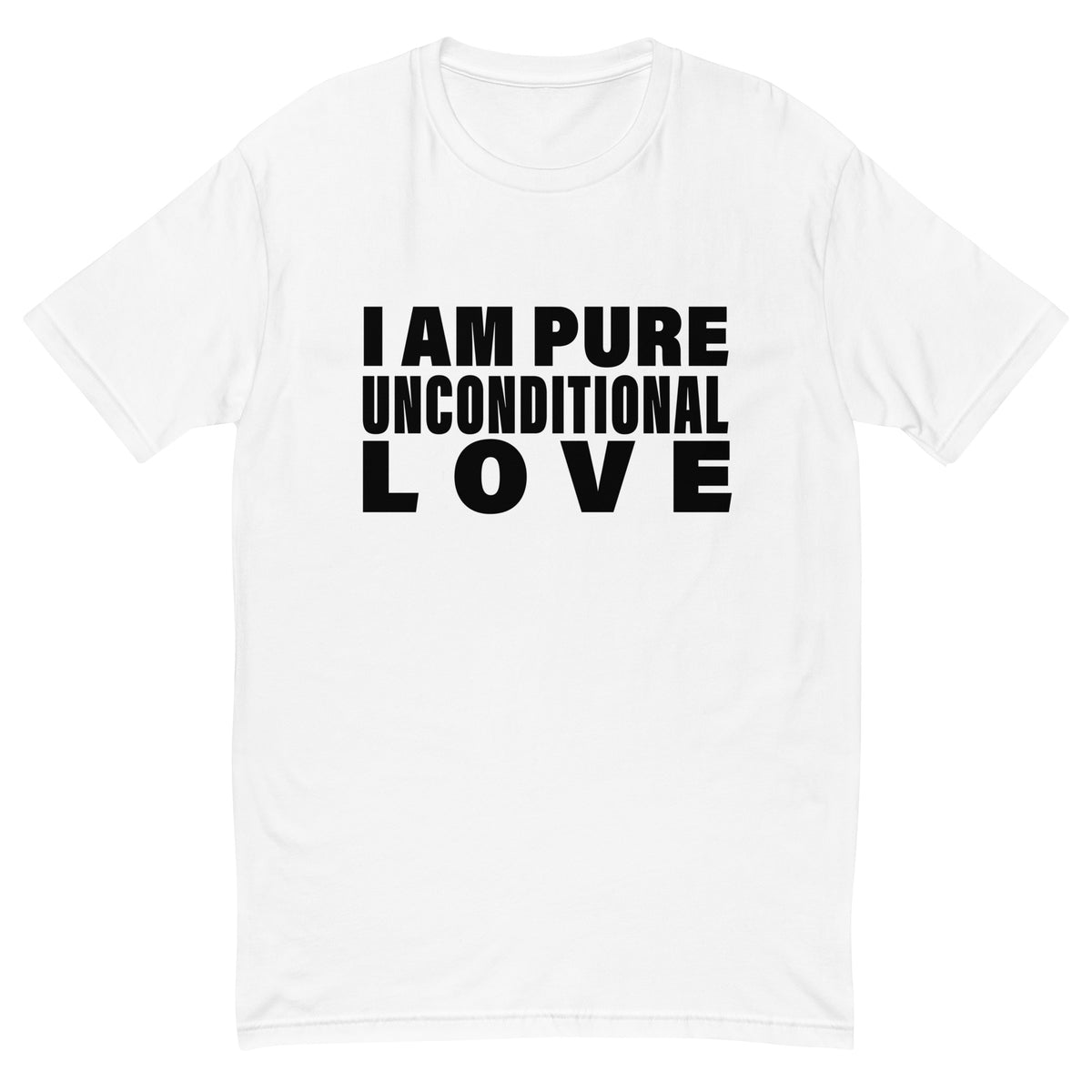 I Am Pure Unconditional Love (Men-White) Short Sleeve T-shirt