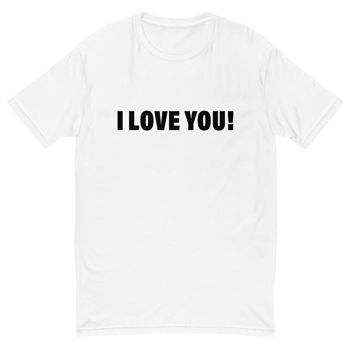 I Love You! (Men-White) Short Sleeve T-shirt