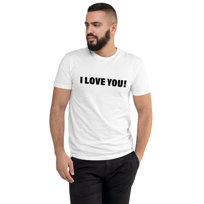 I Love You! (Men-White) Short Sleeve T-shirt