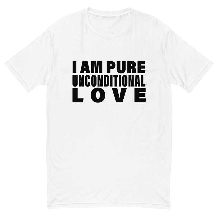 I Am Pure Unconditional Love (Men-White) Short Sleeve T-shirt