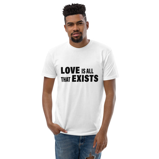 Love Is All That Exist (Men-White) Short Sleeve T-shirt