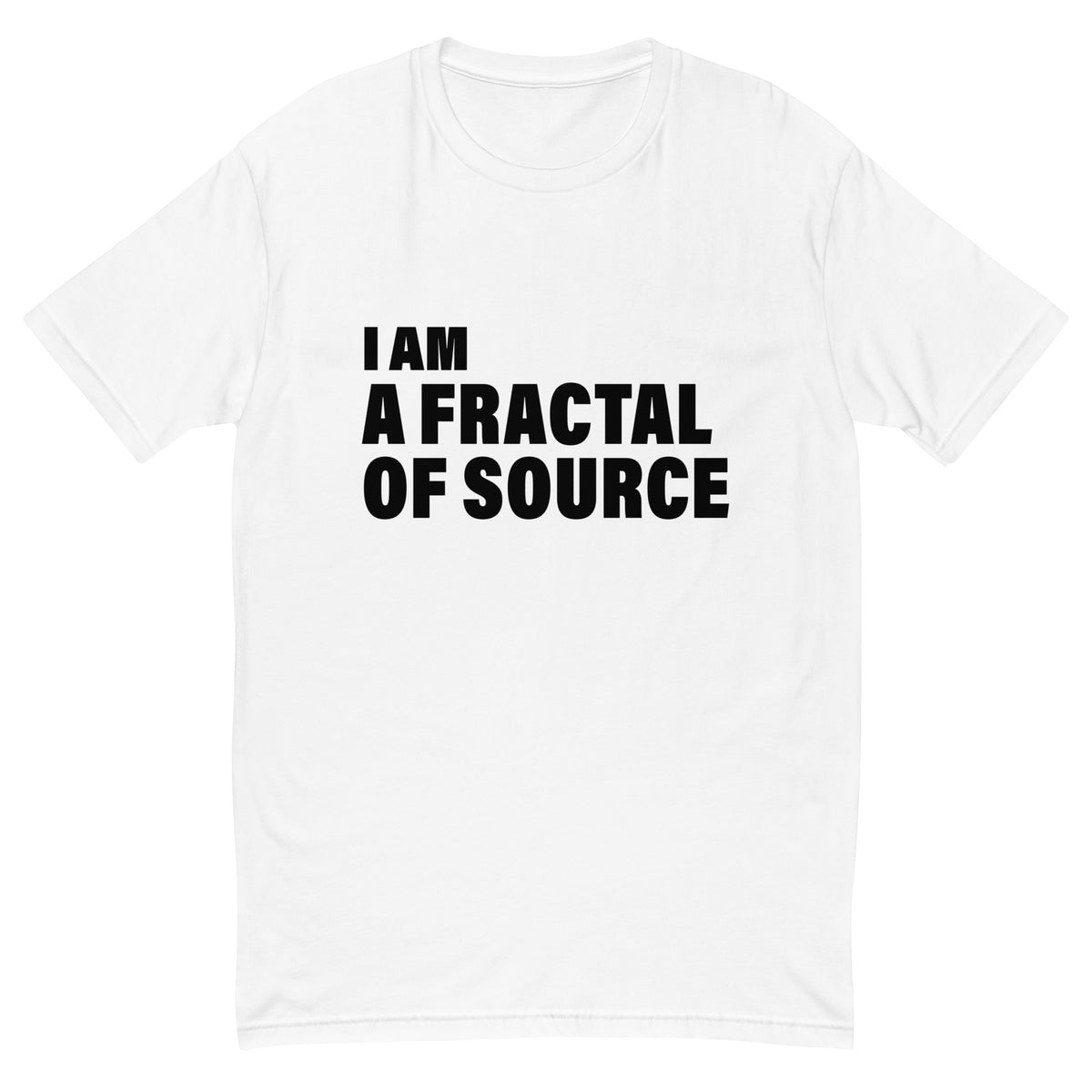 I Am A Fractal Of Source (Men-White) Short Sleeve T-shirt