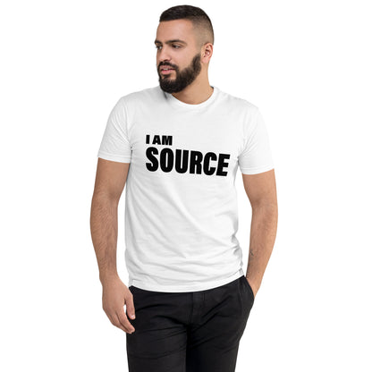 I Am Source (Men-White) Short Sleeve T-shirt