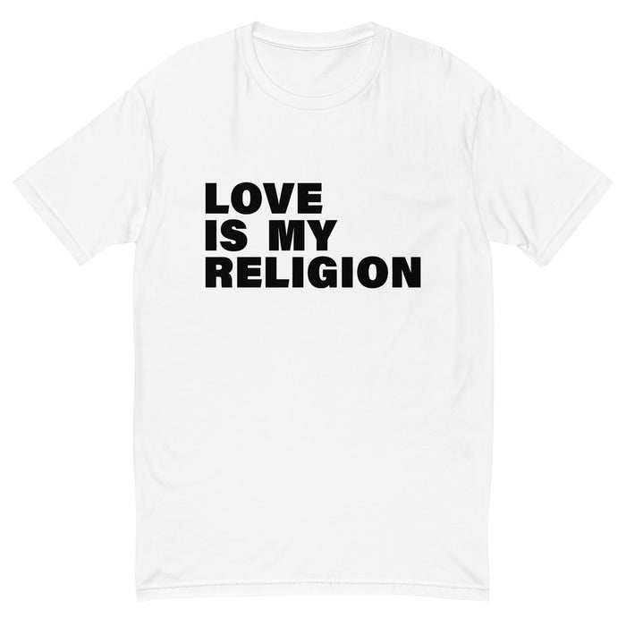 Love Is My Religion (Men-White) Short Sleeve T-shirt