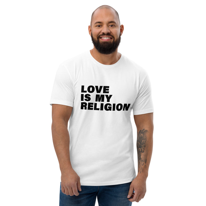 Love Is My Religion (Men-White) Short Sleeve T-shirt