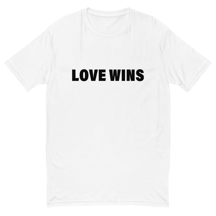 Love Wins (Men-White) Short Sleeve T-shirt
