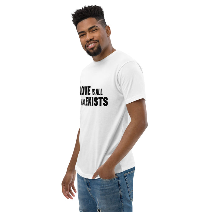 Love Is All That Exist (Men-White) Short Sleeve T-shirt