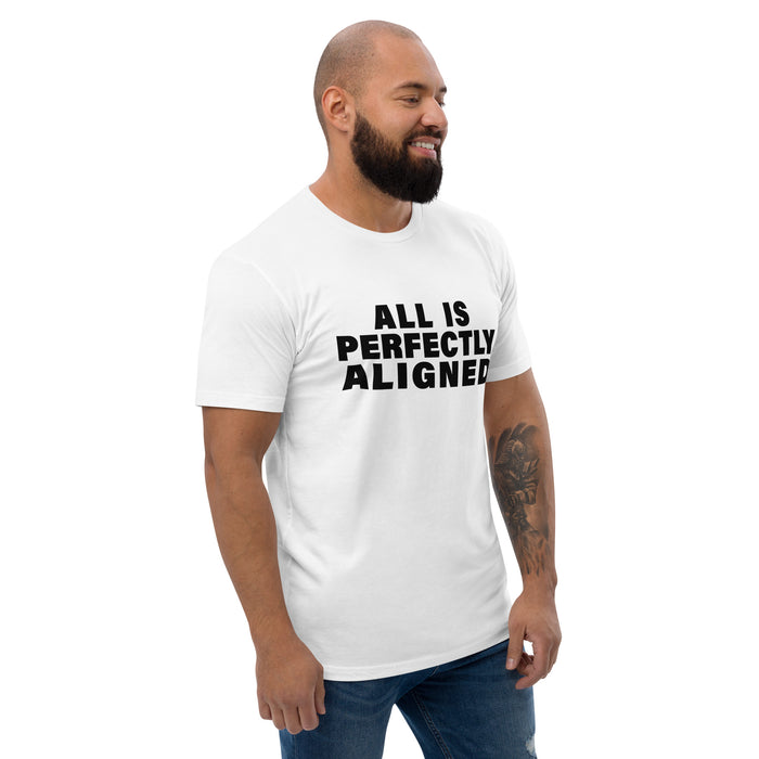 All Is Perfectly Aligned (Men-White) Short Sleeve T-shirt