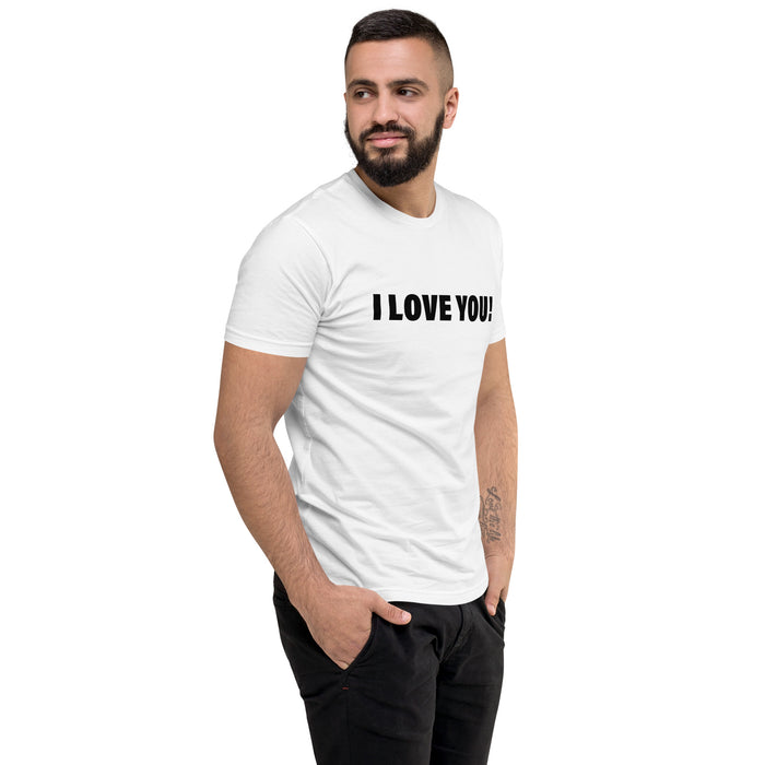 I Love You! (Men-White) Short Sleeve T-shirt