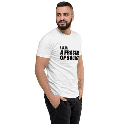 I Am A Fractal Of Source (Men-White) Short Sleeve T-shirt