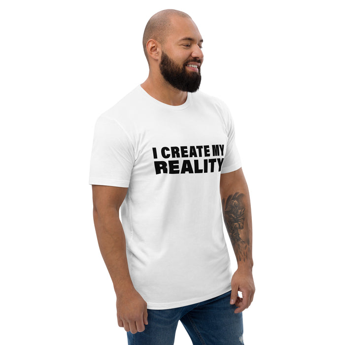 I Create My Reality (Men-White) Short Sleeve T-shirt
