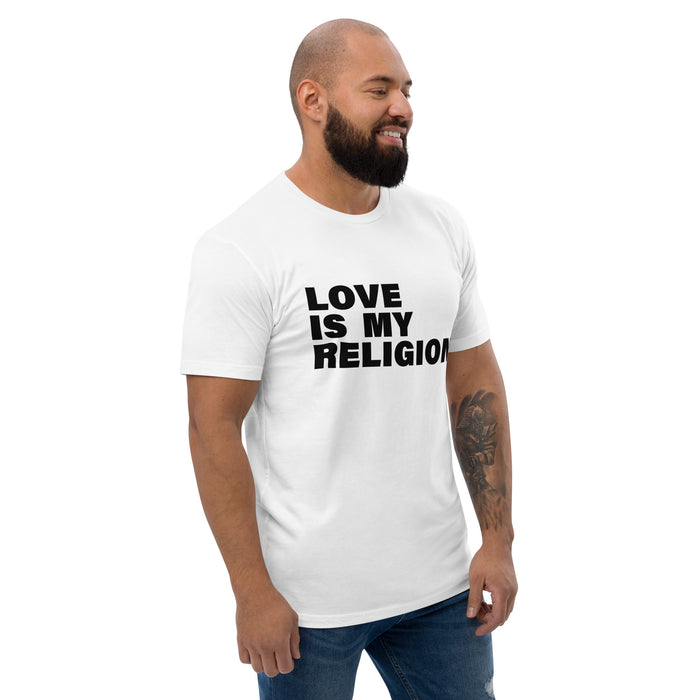 Love Is My Religion (Men-White) Short Sleeve T-shirt