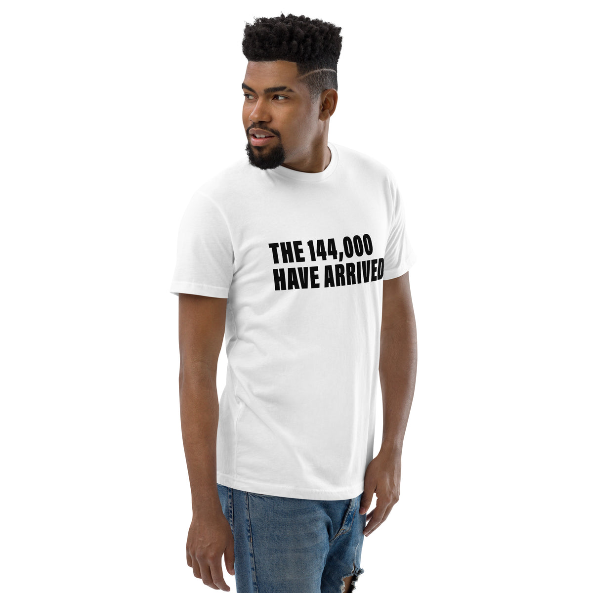 The 144000 Have Arrived (Men-White) Short Sleeve T-shirt