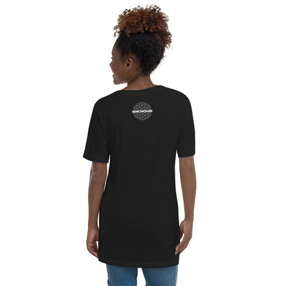 Sacred Skull (Women-Black) - Unisex Short Sleeve V-Neck T-Shirt