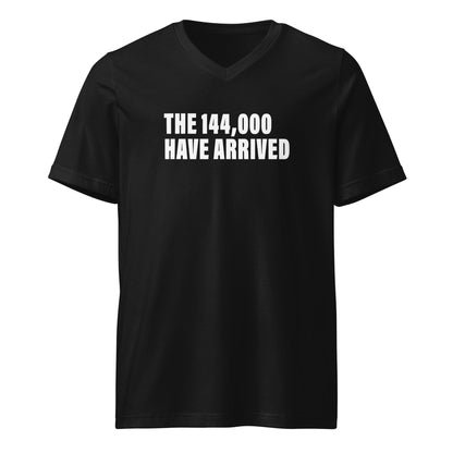 The 144000 Have Arrived (Women-Black) - Unisex Short Sleeve V-Neck T-Shirt