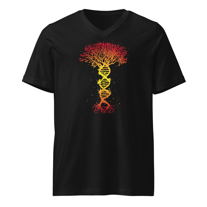 TreeNA (Women-Black) - Unisex Short Sleeve V-Neck T-Shirt