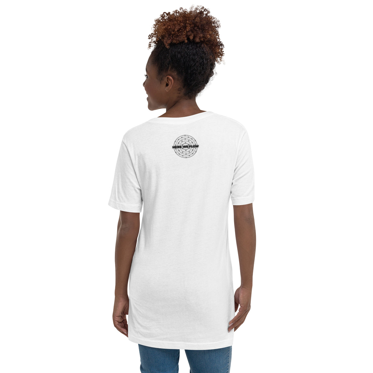 I Create My Reality (Women-White) - Unisex Short Sleeve V-Neck T-Shirt