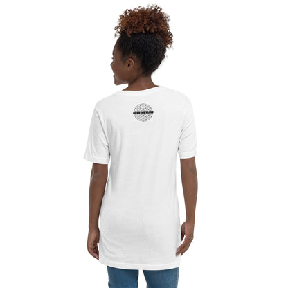 I Am Unlocked (Women-White) - Unisex Short Sleeve V-Neck T-Shirt