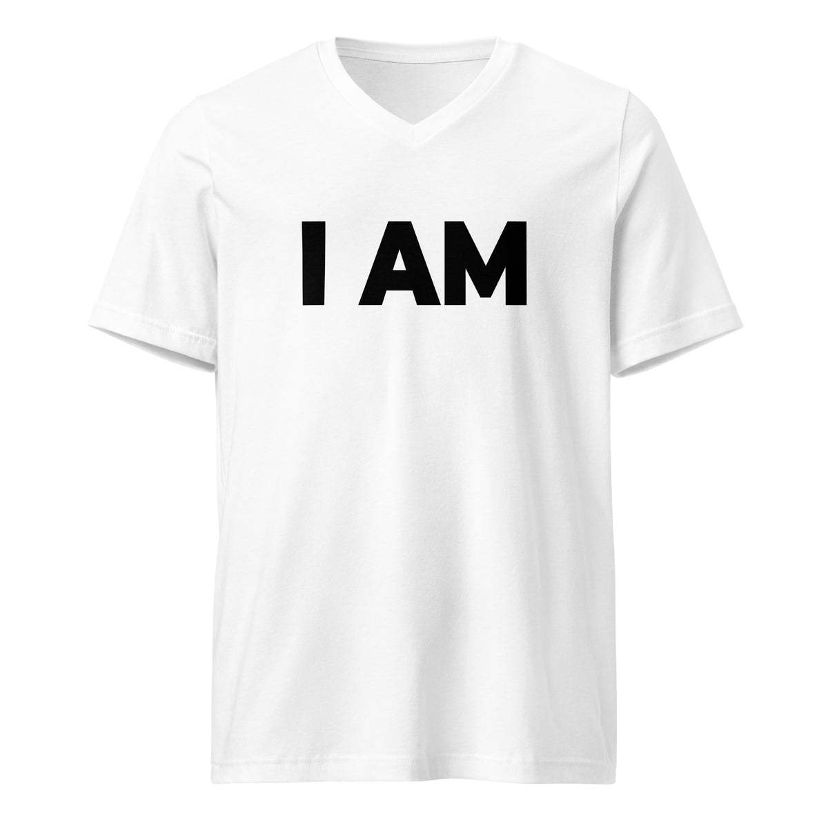 I Am (Women-White) - Unisex Short Sleeve V-Neck T-Shirt
