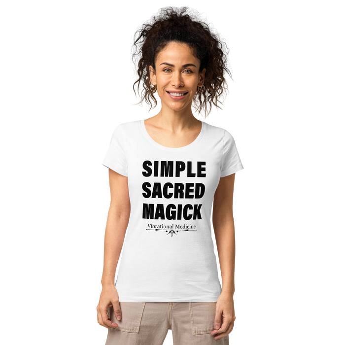 Simple Sacred Magick (White) Women’s Basic Organic T-shirt