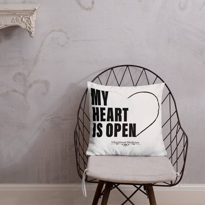 My Heart Is Open Premium Pillow 18″×18″