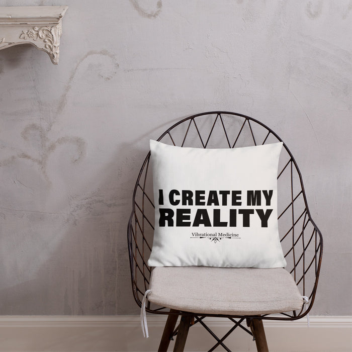 I Create My Reality Premium Pillow 18″×18″