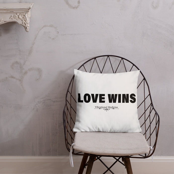 Love Wins Premium Pillow 18″×18″