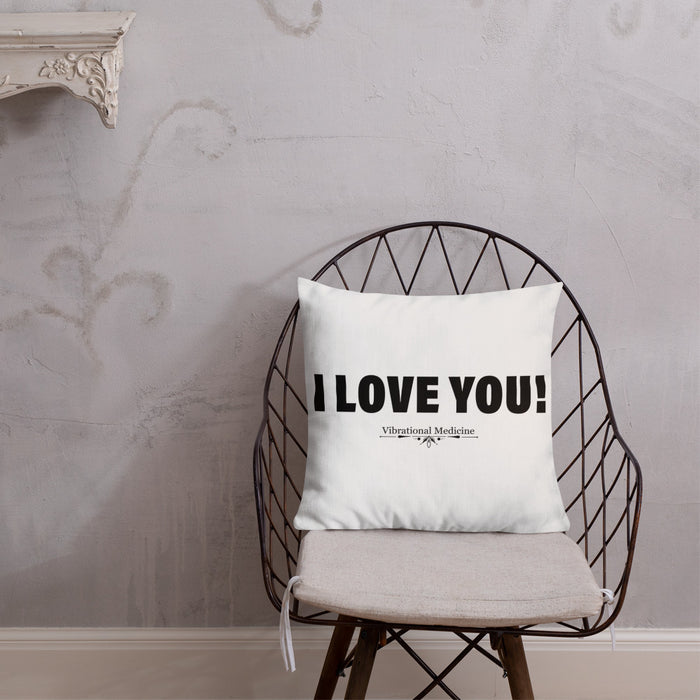 I Love You! Premium Pillow 18″×18″