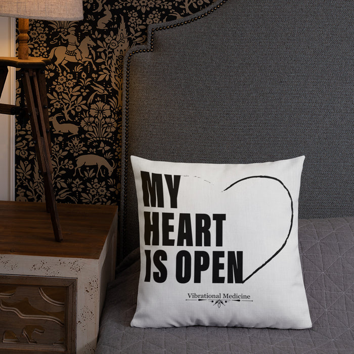 My Heart Is Open Premium Pillow 18″×18″