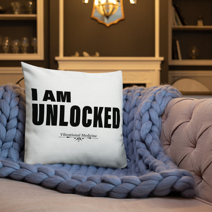 I Am Unlocked Premium Pillow 18″×18″