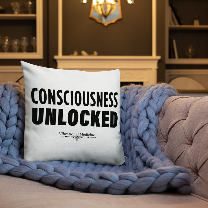 Consciousness Unlocked Premium Pillow 18″×18″