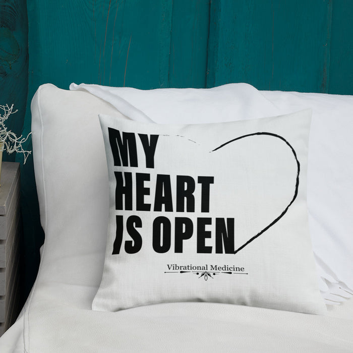 My Heart Is Open Premium Pillow 18″×18″